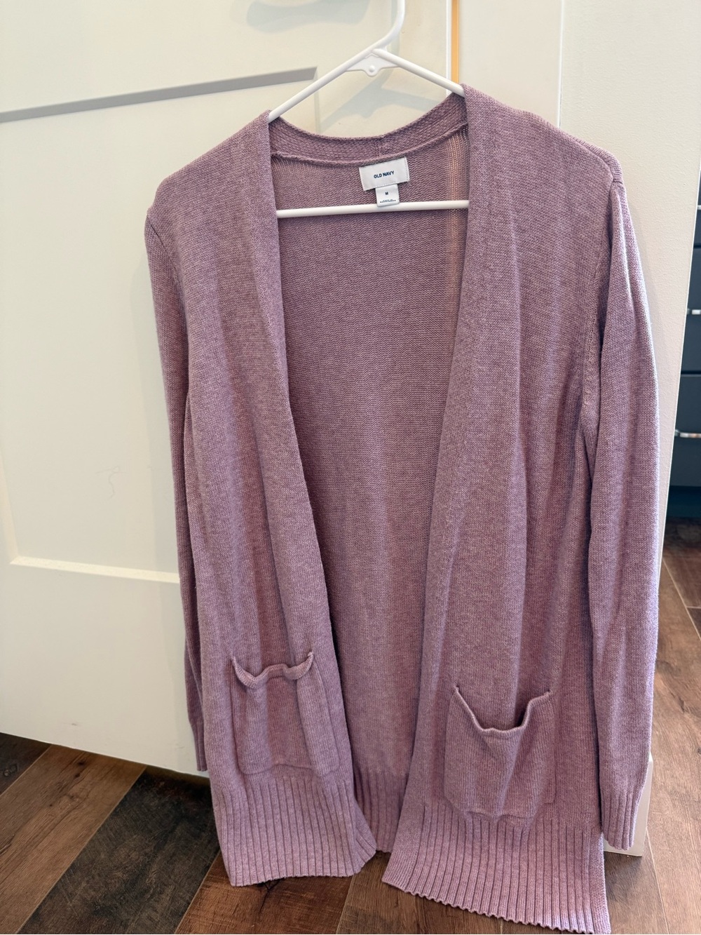 Old Navy Dusty Purple Open-Front Pocket Cardigan
